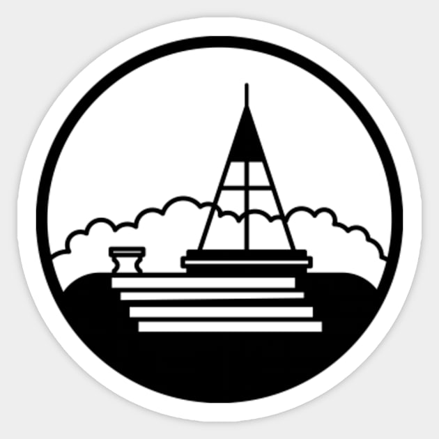 Tour Aotearoa - Mt. Eden Icon Sticker by tomnapper